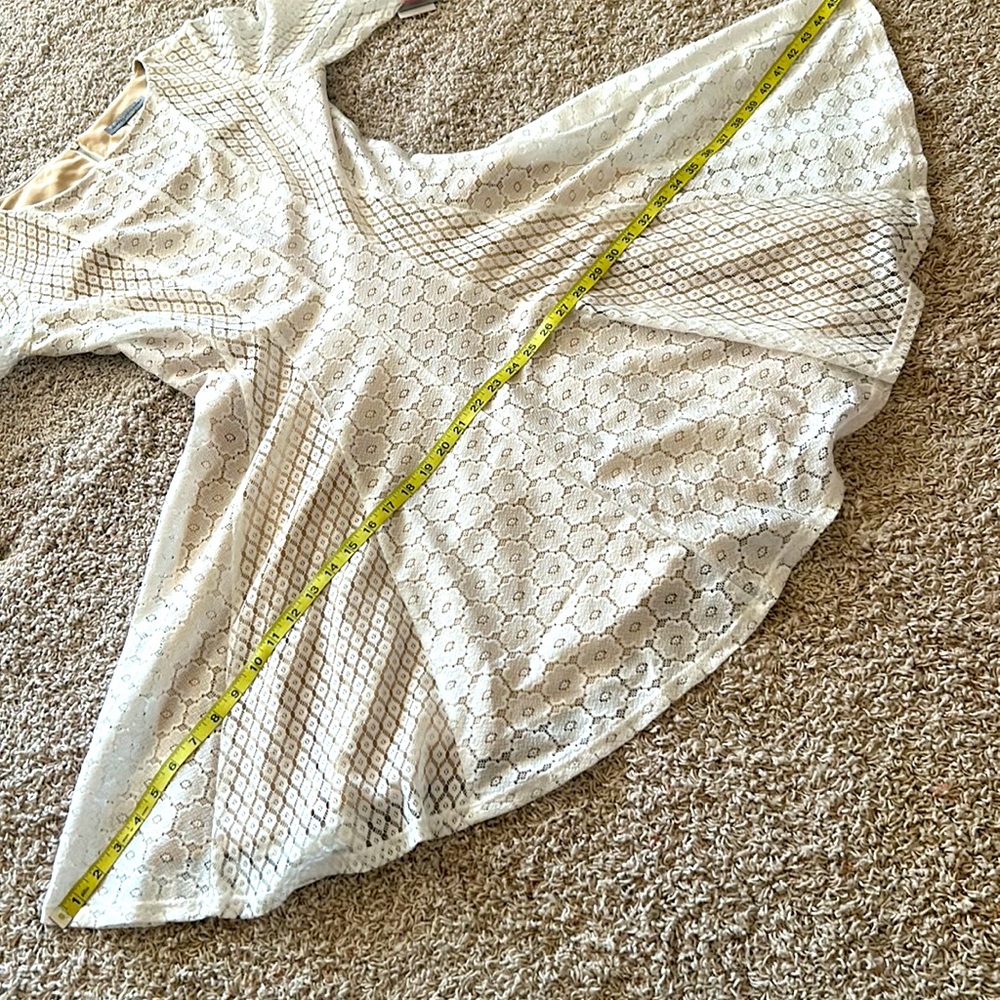 NWT⭐️DANNY and NICOLE Ivory Cream LACE DRESS Size 10 - Picture 15 of 16